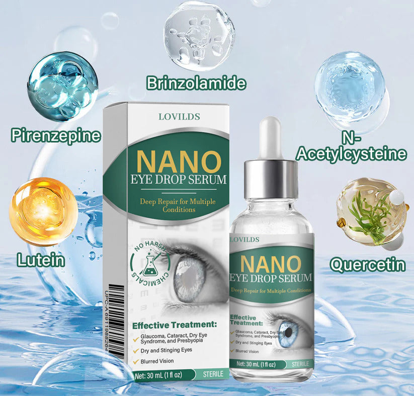 ✅LOVILDS® Nano Eye Drops Serum 👩⚕️Suitable for presbyopia, dry eye syndrome, glaucoma, and cataracts